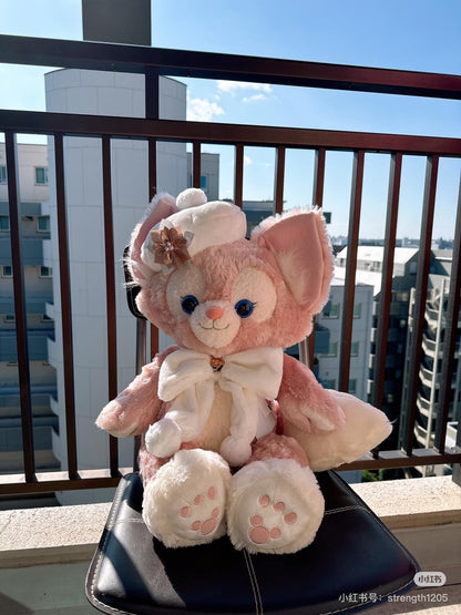 【还有补货】Disney迪士尼｜东迪冬日圣诞限定蝴蝶结贝雷帽LinaBell玲娜贝儿大型毛绒玩偶/公仔/m贝｜全长约65cm，座高48cm