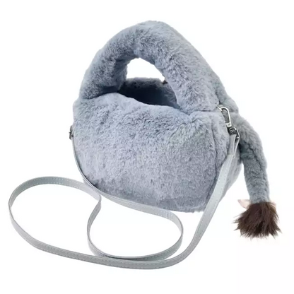 Disney迪士尼｜WINTER PARK FASHION 2 way Handbag东迪冬日限定毛茸茸两用斜挎包/手提包/收纳包｜约高13×寬23×深14（cm）