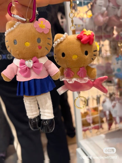 HelloKitty｜Style Up Mascot Holder /Plush Keychain｜H14.7 × W7.0 × D4.2 cm approx.