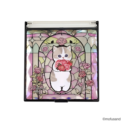 Mofusand｜Stained Glass Jewelry Mirror｜114×104×10mm approx.