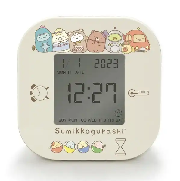 Sumikko gurashi角落生物｜多功能电子计时器｜约76×76×38mm