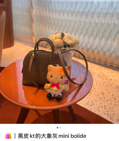 Sanrio｜Hello Kitty 50th Anniversary Collection Standard Tokimeki Heisei Kogal  Mascot Holder /Plush Keychain｜10×8.5×4.5cm approx.