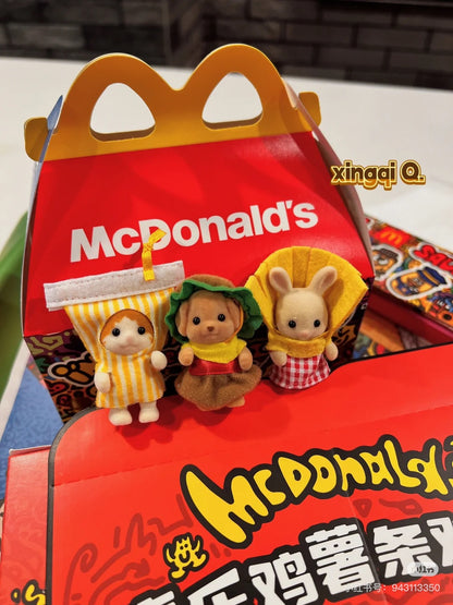【limit 1】SylvanianFamilies｜35th Baby Trio hamburger set