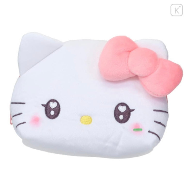 Sanrio｜玩偶大脸爱心眼/星星眼化妆/收纳包｜约20.3 x 14.1 x 5.7cm