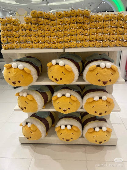 Disney｜2024 HONEY DAY蜜蜂系列Tsum蜜蜂噗噗公仔/抱枕｜約高27×寬32×深45(cm)