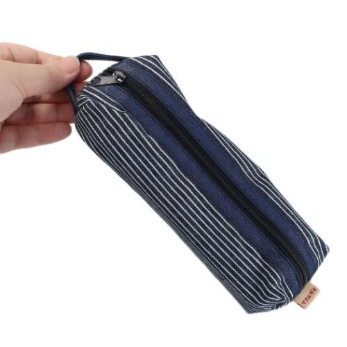 Hello kitty凯蒂猫｜限定西瓜kitty日式条纹笔袋/铅笔盒