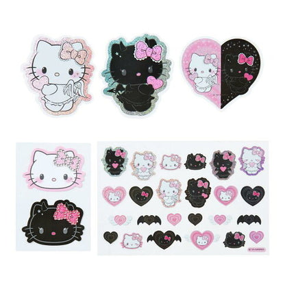 Hello kitty凯蒂猫｜Sanrio Hello Kitty Bangs Clip/ Angel and Little Devil天使恶魔镭射模切贴纸｜共29张