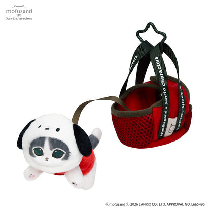 Mofusand｜Sanrio Characters Outing Cat in Bag Mascot Holder /Plush Keychain｜H140×W80×D140mm approx.