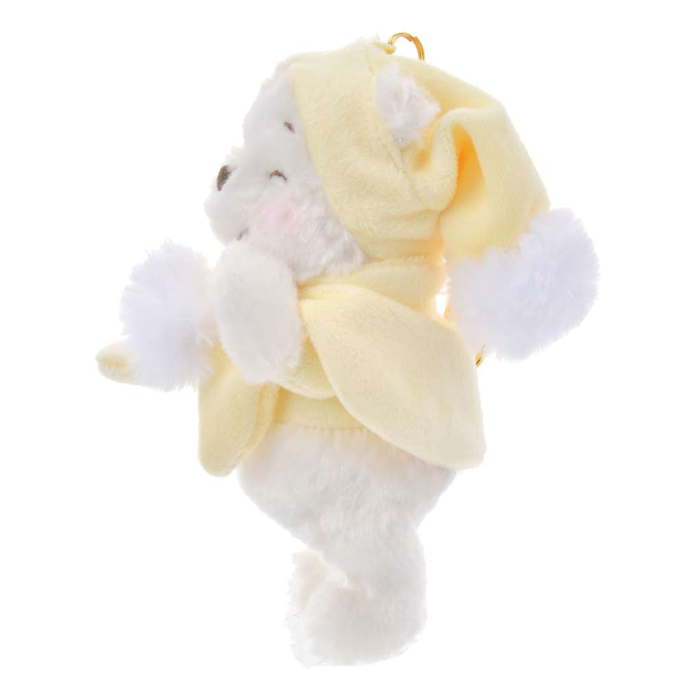 Disney迪士尼｜Plush Mascot Keychain - White Pooh Fruit Latte Color东迪冬日限定水果拿铁色睡衣睡帽斗篷系列可爱角色毛绒挂件/包挂｜约高 16.5 x 宽 10 x 深 9cm