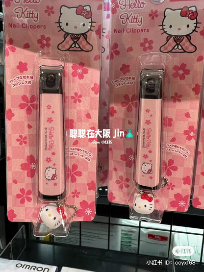 Sanrio｜Hello Kitty猫日式和风/猫头吊坠限定指甲剪/指甲钳/指甲刀