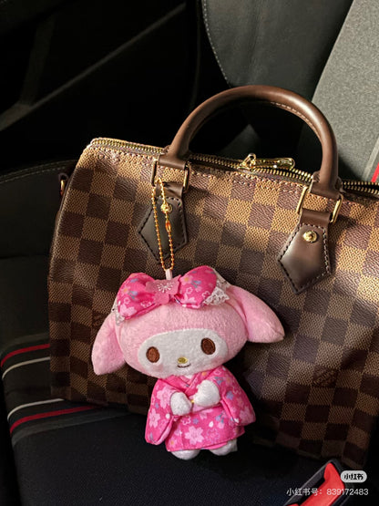 Sanrio｜Sakura Kimono Mascot Holder /Plush Keychain ｜9.5×6.5×15cm approx.