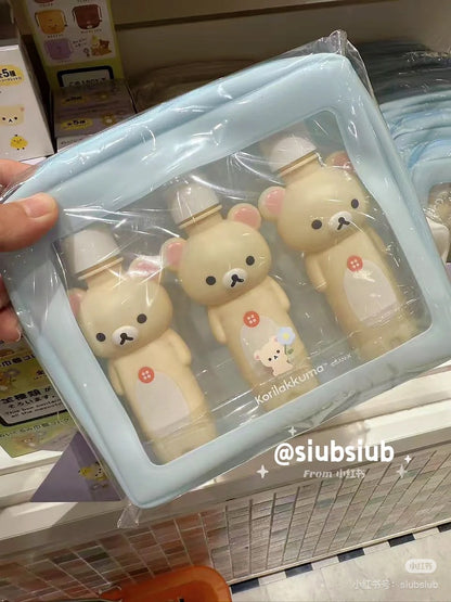 Rilakkuma｜Basic Rilakkuma Flower Bottle &amp; Pouch Set