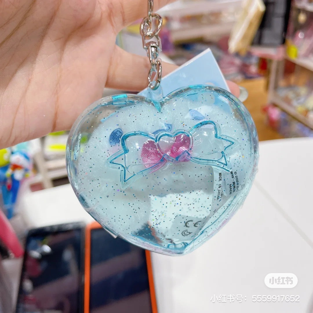 Sanrio三丽鸥｜3d人物系列大脸爱心球挂件｜约8×4.5×7cm