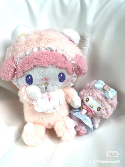 Sanrio｜Paino天使小羊星星眼/害羞脸毛绒公仔/玩偶｜约15 x 18 x 23cm