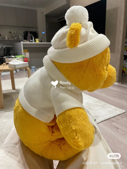 Disney｜毛衣绒线帽fluffy噗噗公仔/玩偶/暖手宝玩偶/手脚都能像手偶一样动