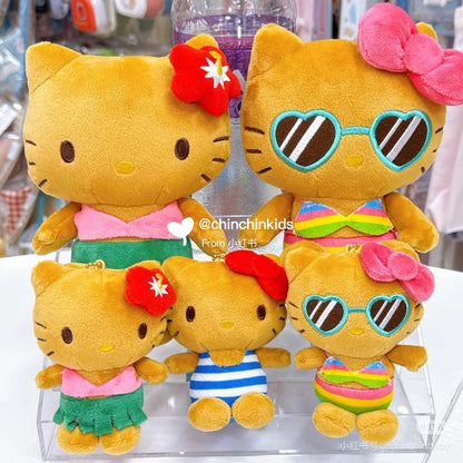HelloKitty｜Suntan Series Bikini Sitting Plush Dolls/Plush Toy｜19cm x 14cm x 9.5cm approx.