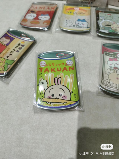 Chiikawa 吉伊卡哇｜2代易拉罐铁质感徽章/吧唧/冰箱贴盲盒/全12种｜1枚入