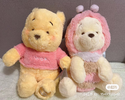 Disney｜东京新宿限定金标维尼/腮红噗噗公仔/玩偶/微醺胖噗/圆圆胖脸蛋