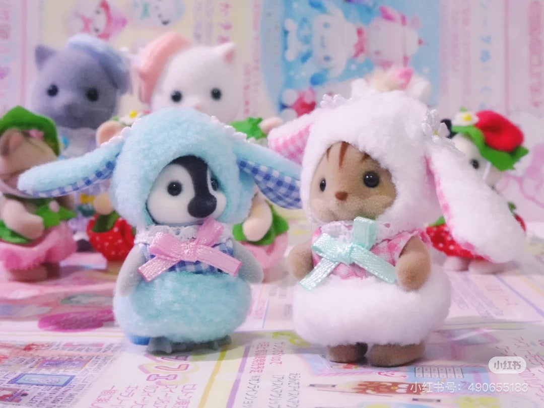 SylvanianFamilies｜ Lop Ear Rabbit Costume Baby Pair Calico Critters