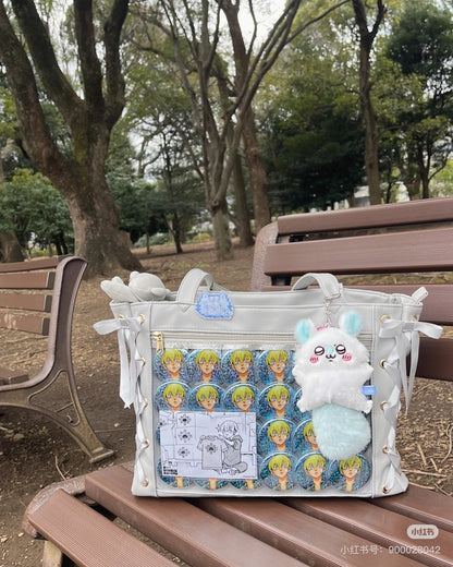 【还有少量补货，限购1】Chiikawa 吉伊卡哇｜Momonga莫莫咖桃心飞天飞鼠挂件｜約H190×W100×D60mm