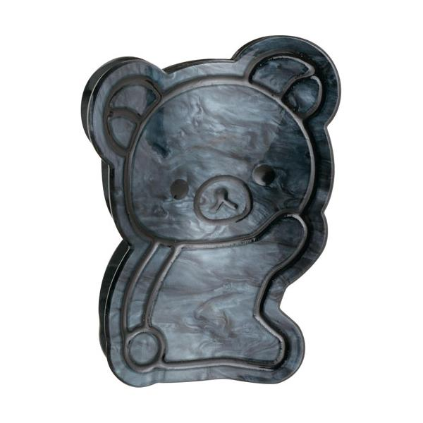 Rilakkuma｜Monochrome Shell Holographic Hair Claw Clip｜80×60×50mm approx.