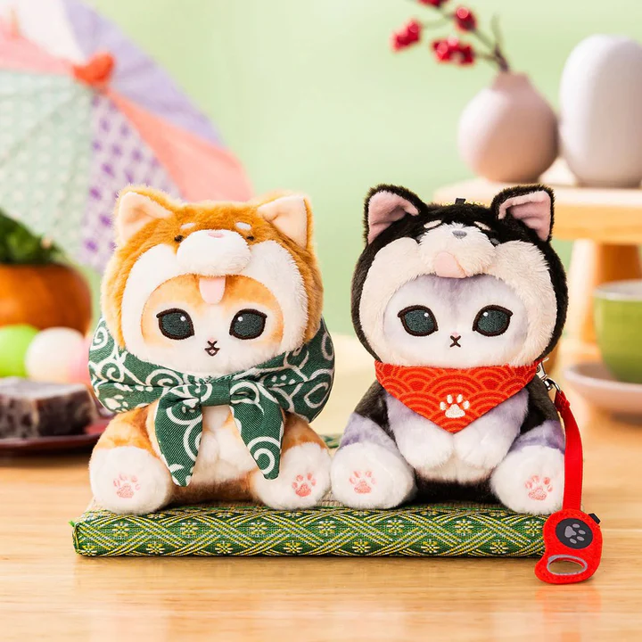 Mofusand｜ Shiba Inu cat Mascot Holder /Plush Keychain｜H125×W97×D120mm approx.