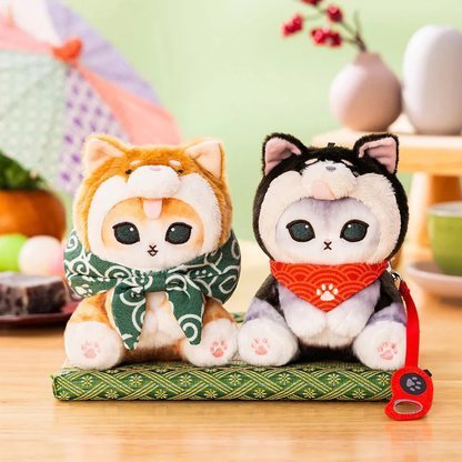 Mofusand｜ Shiba Inu cat Mascot Holder /Plush Keychain｜H125×W97×D120mm approx.