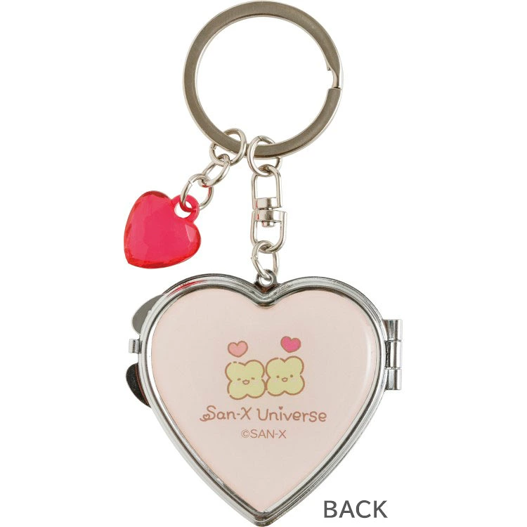 Sanx｜Universe Heart Mirror Keychain/Keyring｜92×51×8mm approx.