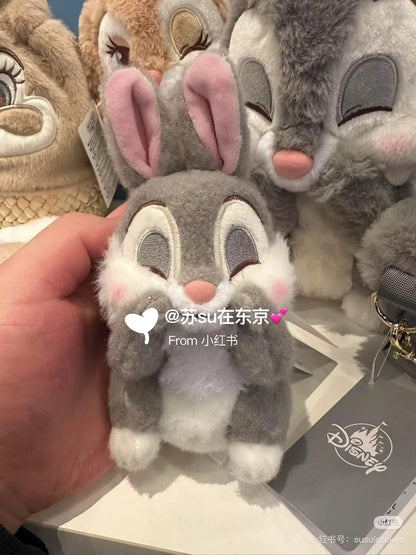 Disney｜Miss Bunny &amp; Thumper Mascot Holder /Plush Keychain PASTEL BUNNIES｜H16.5×W9.5×D8cm approx.
