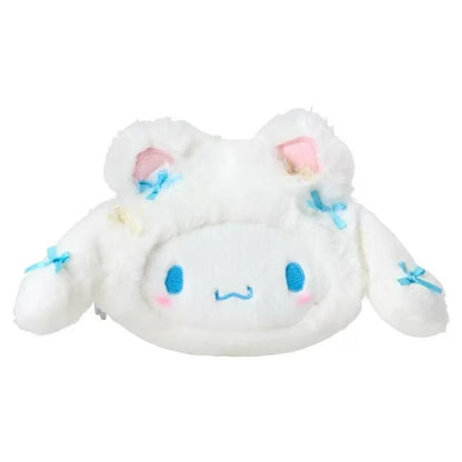 Sanrio｜White Cat Ballerina Face Shaped Pouch｜W14 x D6 x H10cm approx.
