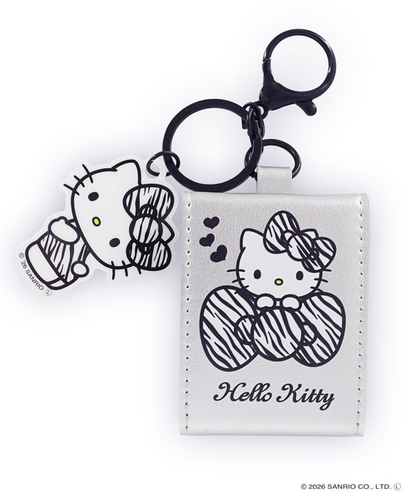 Sanrio｜Hello Kitty Keychain with Mini Mirror Charm｜0.5 x 5.5 x 6.5cm approx.
