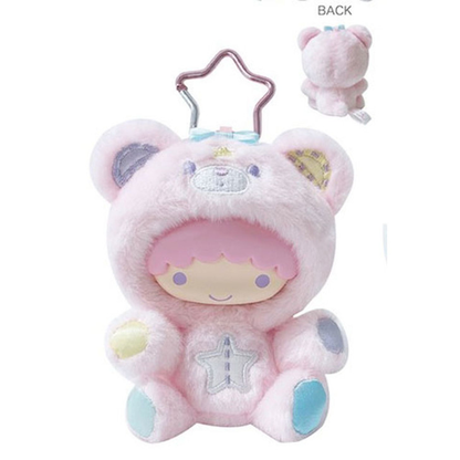 Sanrio｜Little Twin Stars Dreamy Journey Kigurumi Mascot Holder /Plush Keychain｜H120 x W90 x D60mm approx.