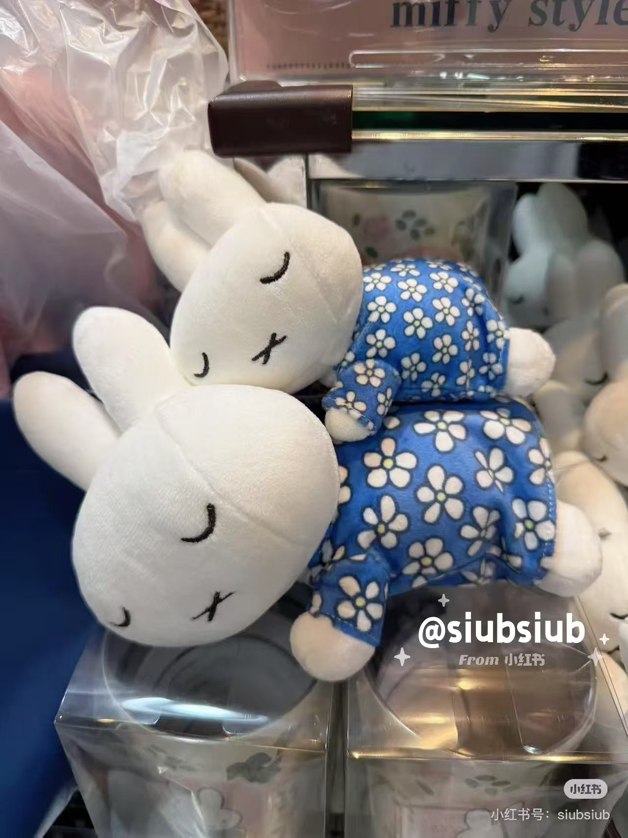 Miffy｜Blue Dress collection-Sleeping Friend Plush Dolls/Plush Toy｜W190 x H120 x D150mm approx.