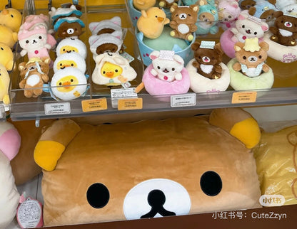 Rilakkuma｜San-X Plush Doll Rilakkuma Super Mochi Mochi Hug Cushion ｜約35x53x12cm