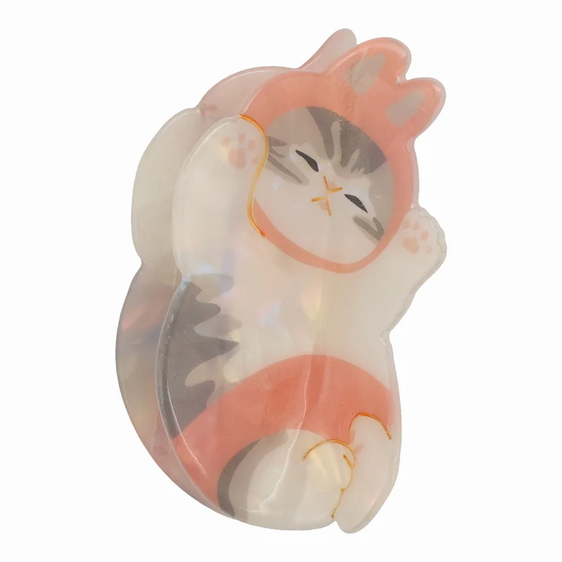 Mofusand｜Pearl Acrylic Hair Claw Clip - Cat｜H60 × W80 × D45mm approx.