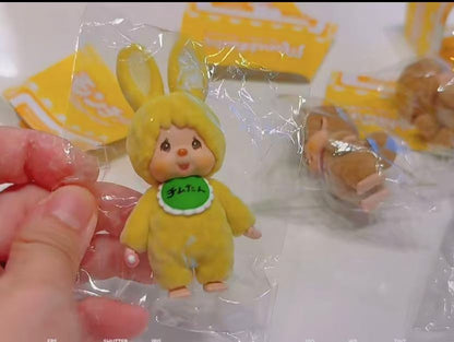 【limit 2】Monchhichi｜Flocked Mascot 4 mystery bag/blind box/All 6 types｜1pcs