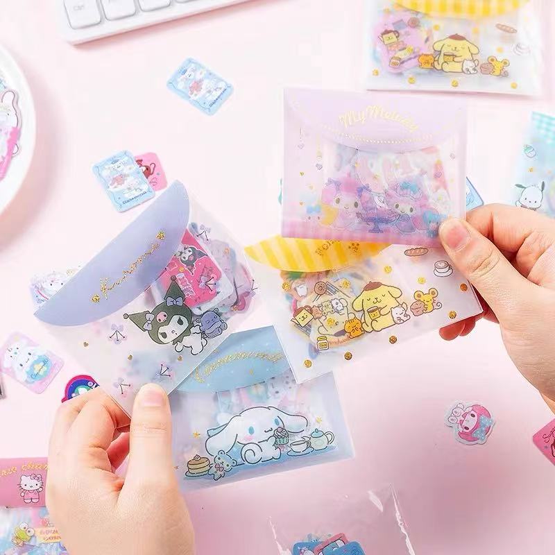 Sanrio｜Flake Sticker &amp; Case Set｜40piece