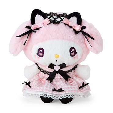 Sanrio三丽鸥｜ Dream Ribbon Plush Toy梦幻蕾丝蝴蝶结千鸟格女仆地雷系毛绒玩偶/公仔｜约 W17.5×D14×H24cm