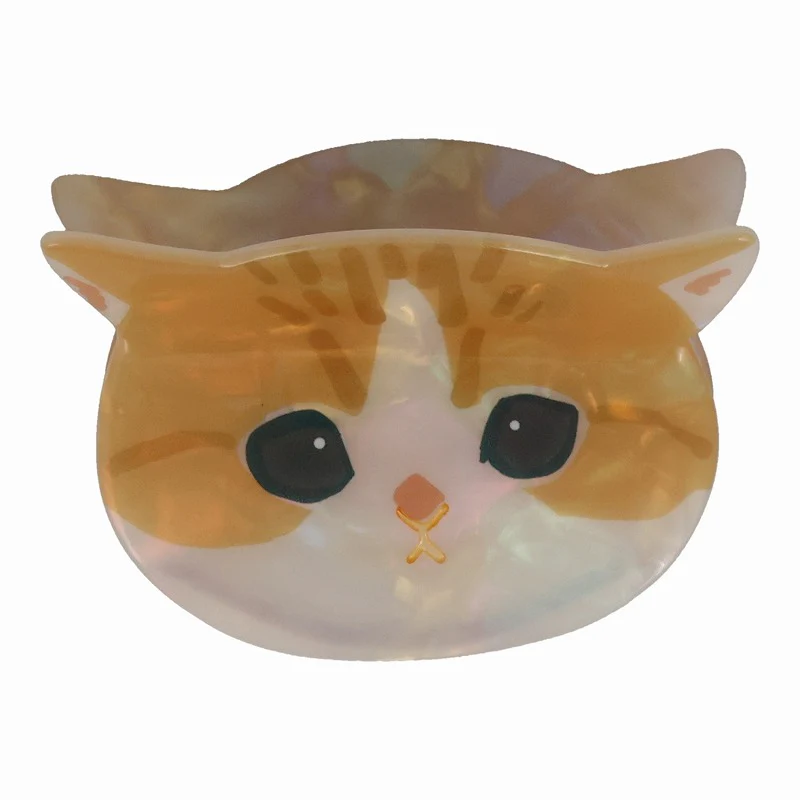 Mofusand｜Pearl Acrylic Hair Claw Clip - Cat｜H60 × W80 × D45mm approx.