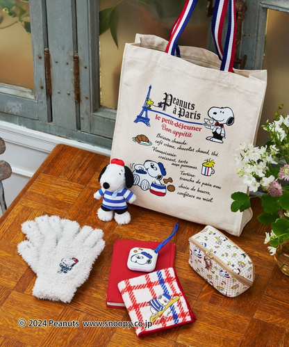Snoopy史努比｜PEANUTS x Afternoon Tea下午茶联名巴黎铁塔系列双面印花帆布包