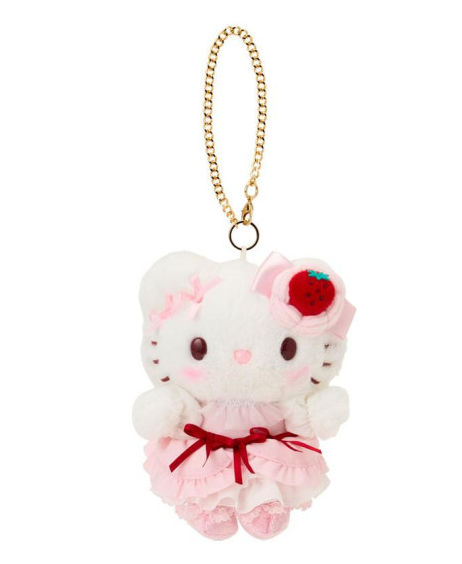 【limit 1】Sanrio｜Strawberry Whipped Cake Mascot Holder /Plush Keychain｜ 10×7.5×13.5cm approx.