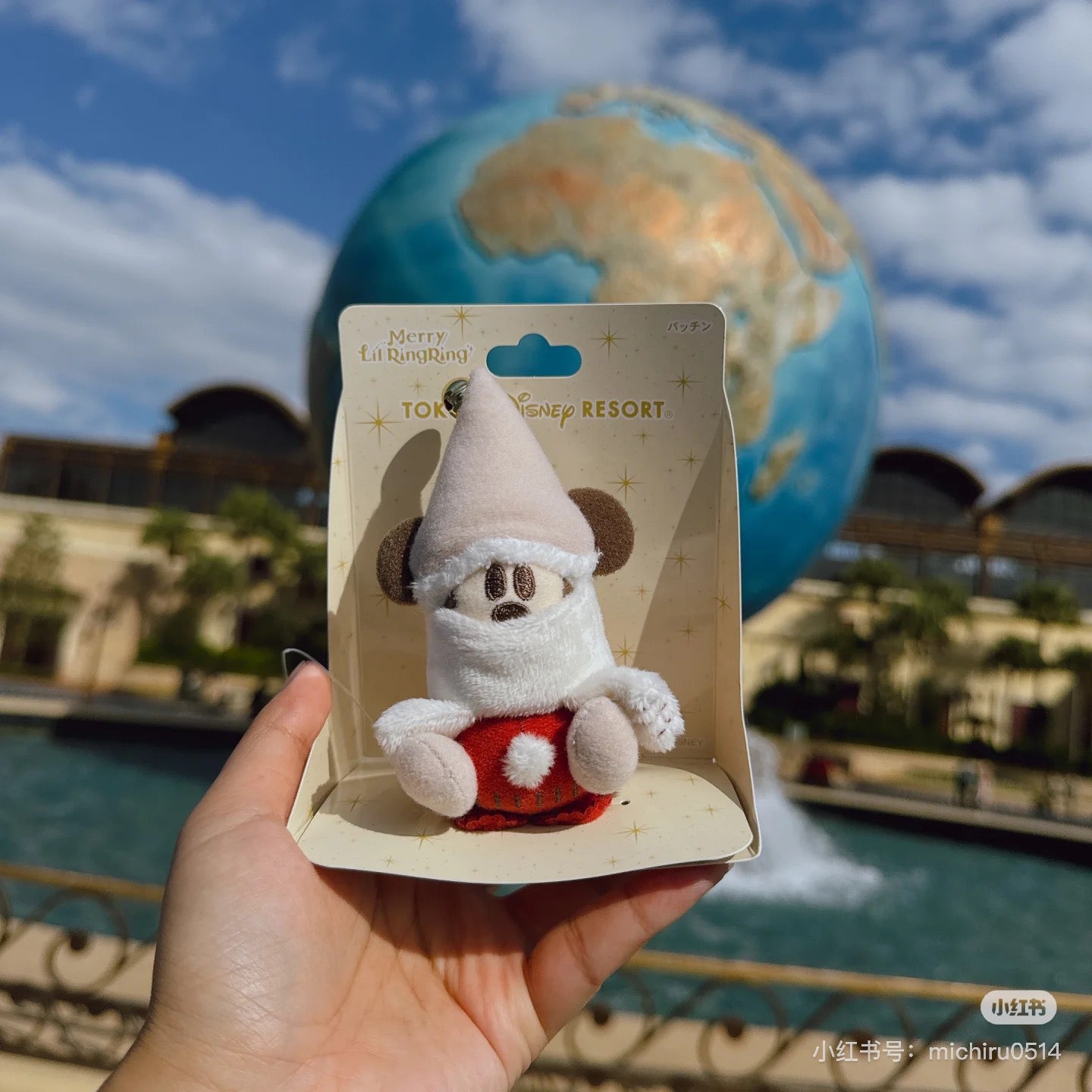 Disney迪士尼 ｜Merry Lil RingRing Mickey东迪2024圣诞精灵妖精米奇系列毛绒玩偶发夹/肩夹