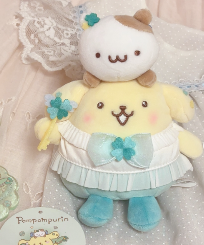 Sanrio｜Pompompurin good friend Mascot Holder /Plush Keychain