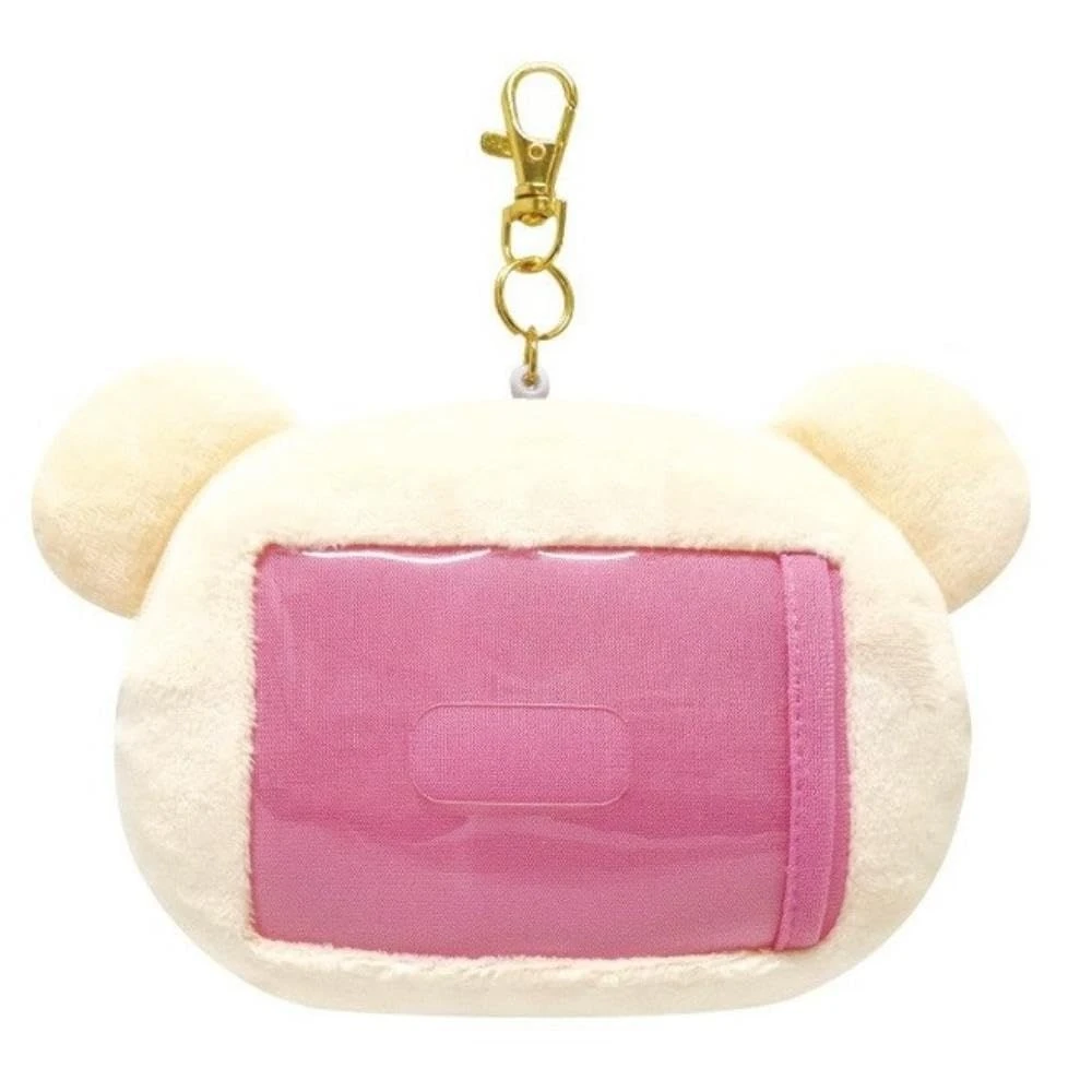 Rilakkuma｜Die-Cut Face Reel Coin Purse/Pass Case｜H120 x W150 x D45mm approx.