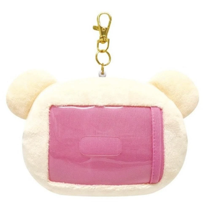 Rilakkuma｜Die-Cut Face Reel Coin Purse/Pass Case｜H120 x W150 x D45mm approx.