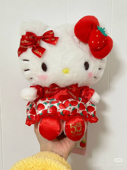 Sanrio｜Ichigo Shimbun 50th Anniversary Plush Dolls/Plush Toy｜W16.5 x D12.5 x H20.5cm approx.