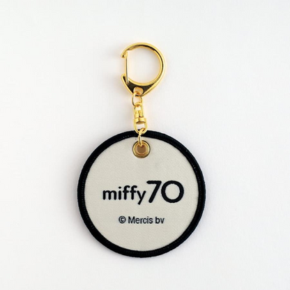 Miffy｜70th Anniversary Gold Crown Keychain/Keyring｜ φ62mm approx.