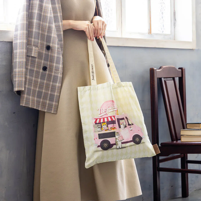 Mofusand｜Coffee And Donuts Cat Tote Bag｜390×360mm approx.