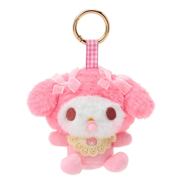 Sanrio｜Baby Ribbon Fluffy Mascot Holder /Plush Keychain｜120×130×75mm approx.