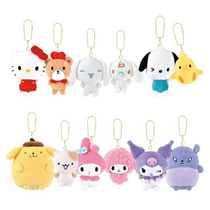Nico Nui｜Sanrio Mascot Holder /Plush Keychain｜H6.3 x W6.1 x D2.6 approx.